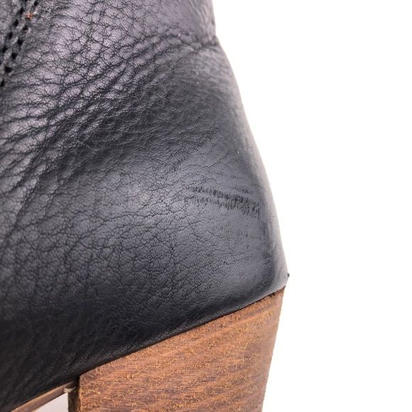 Madewell The Billie Black Leather Ankle Booties 7 - Picture 11 of 16